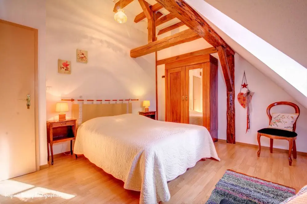Slaapkamer bij Gîte Jebsheim
